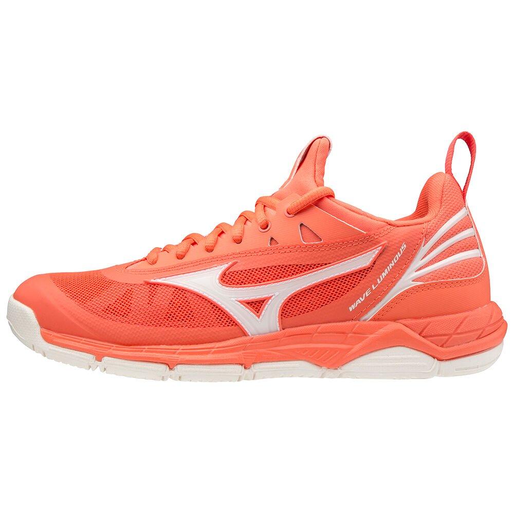 Mizuno Men's Volleyball Shoes Wave Luminous Coral/white - CWIUEMY-98